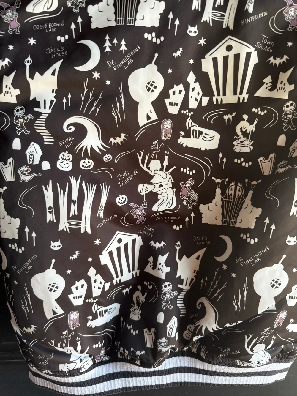 Disney The Nightmare Before Christmas varsity bomber jacket for kids Size 9/10